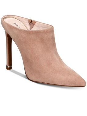 Women's Kenneth Cole Beige Suede Pointed Toe Mule Heels Size 8